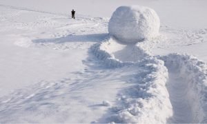 Una bola de nieve bastante peligrosa